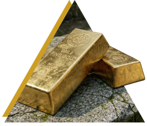 Zwei Goldbarren als Sachwertanlage
